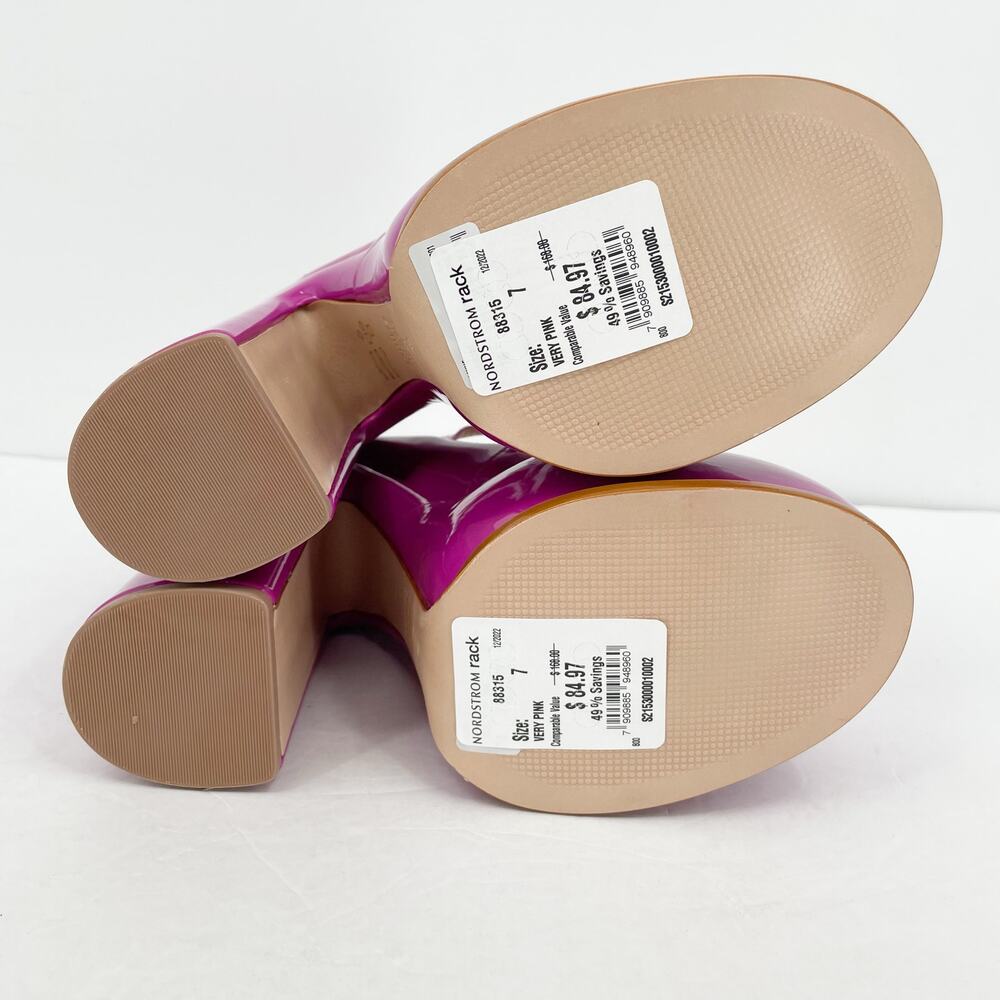 Schutz Womens Zayne Platform Mary Janes US 7 EU 37 Pink Patent Leather NIB - Picture 10 of 10